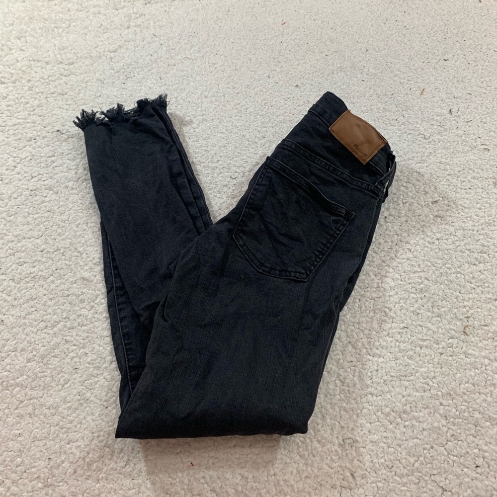 Madewell Berkeley black button through skinny jean - Picture 2 of 7
